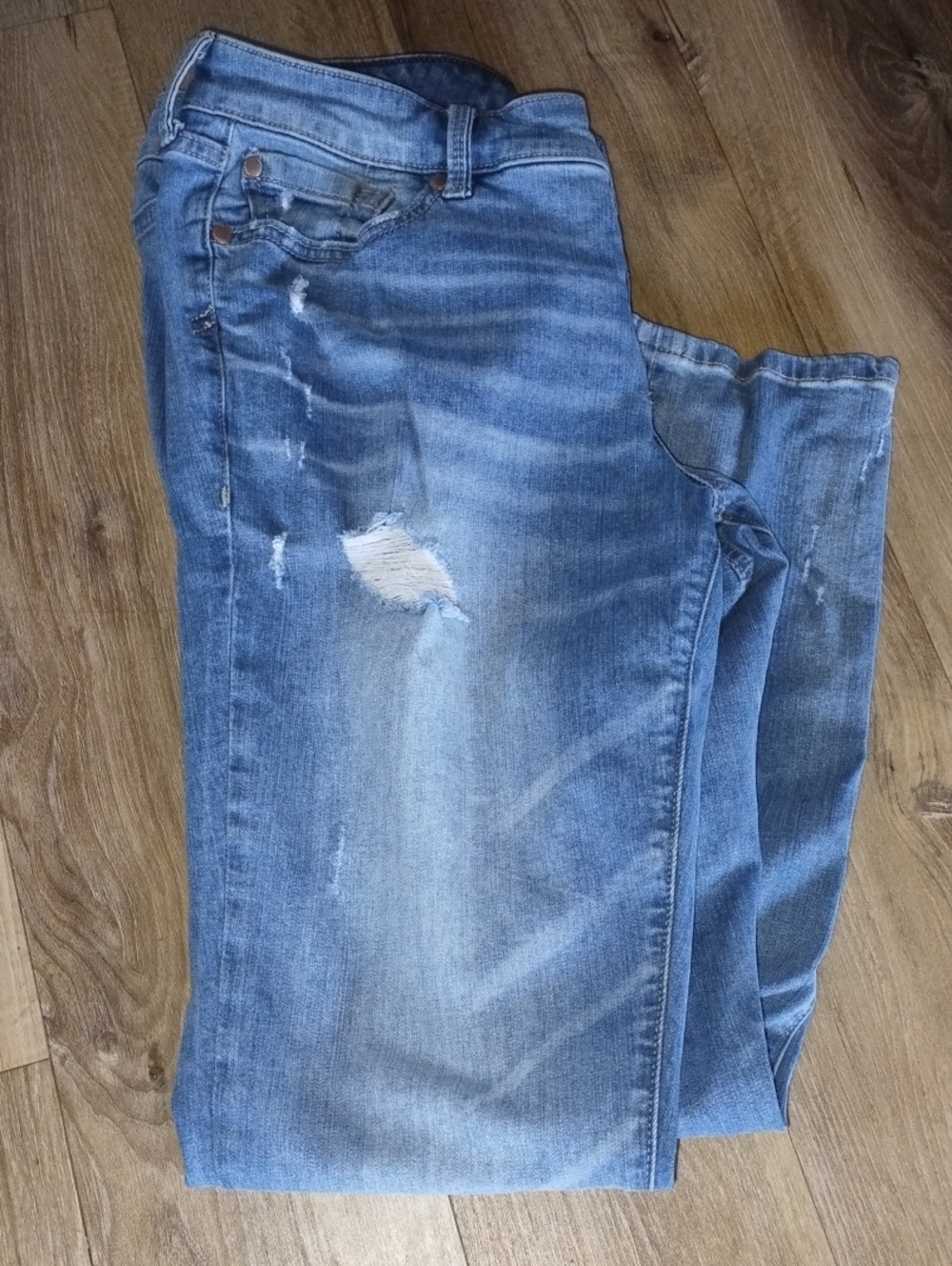torrid Light Blue Distressed Boyfriend Jeans